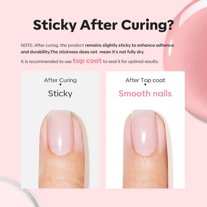 8-In-1 Builder Nail Gel Set 10ml - Clear & Rose Builder Gel MODELONES #
