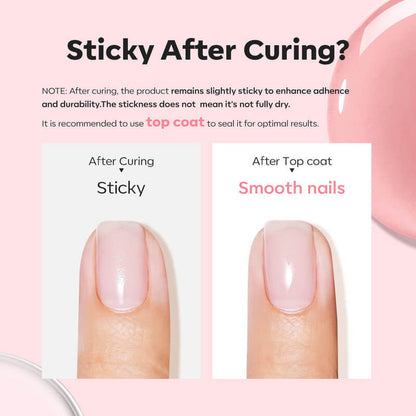 8-In-1 Builder Nail Gel Set 10ml - Clear & Rose Builder Gel MODELONES #