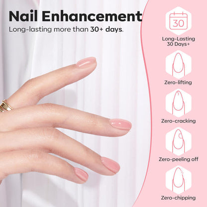 8-In-1 Builder Nail Gel Set 10ml - Clear & Rose Builder Gel MODELONES #