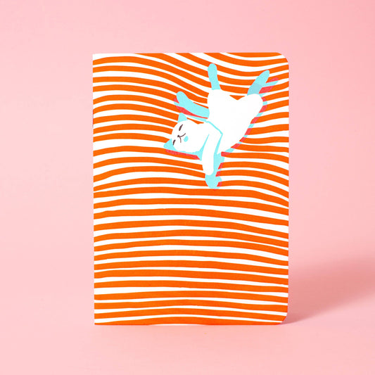 B6 Softcover Blank Notebook - Cat Nap