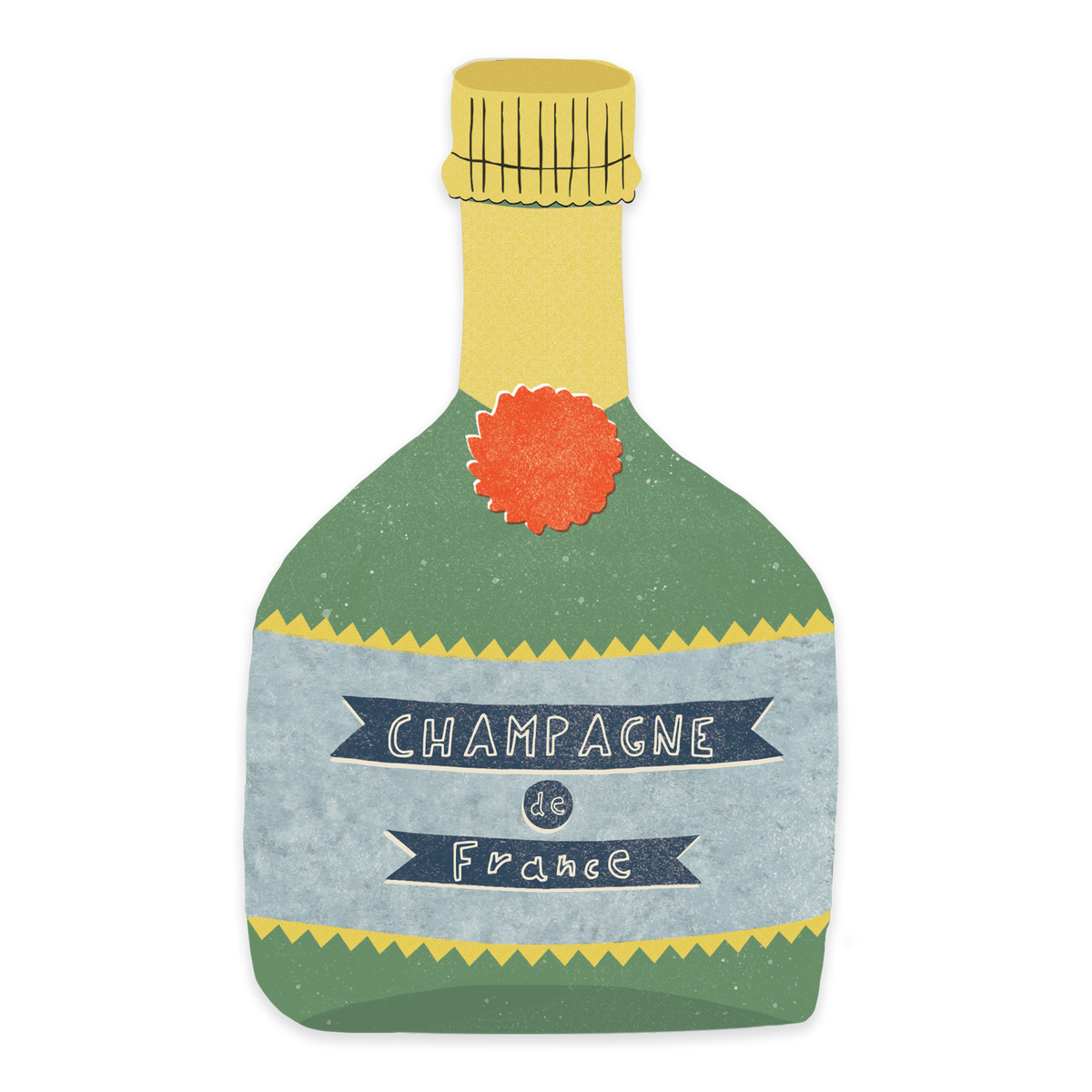 Champagne sticker