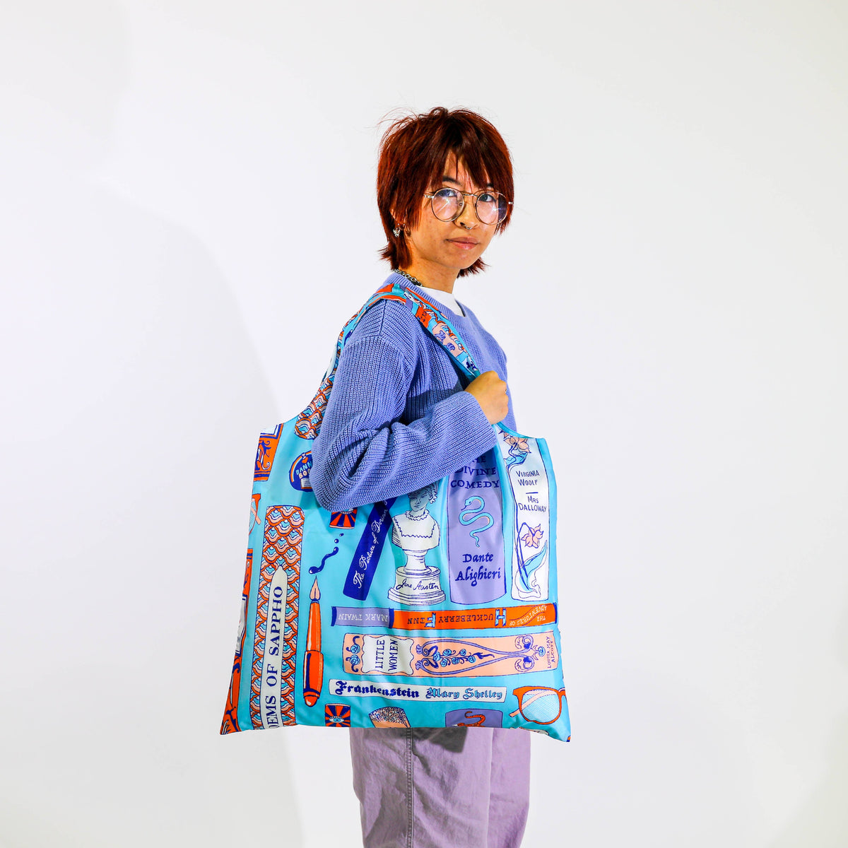 Bookbag Art Sack® - Eco-Friendly Reusable Book Lovers Tote