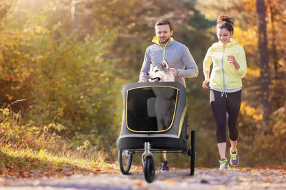 Ibiyaya - Hercules Heavy-Duty Pet Stroller-Bike Trailer, All-Terrain