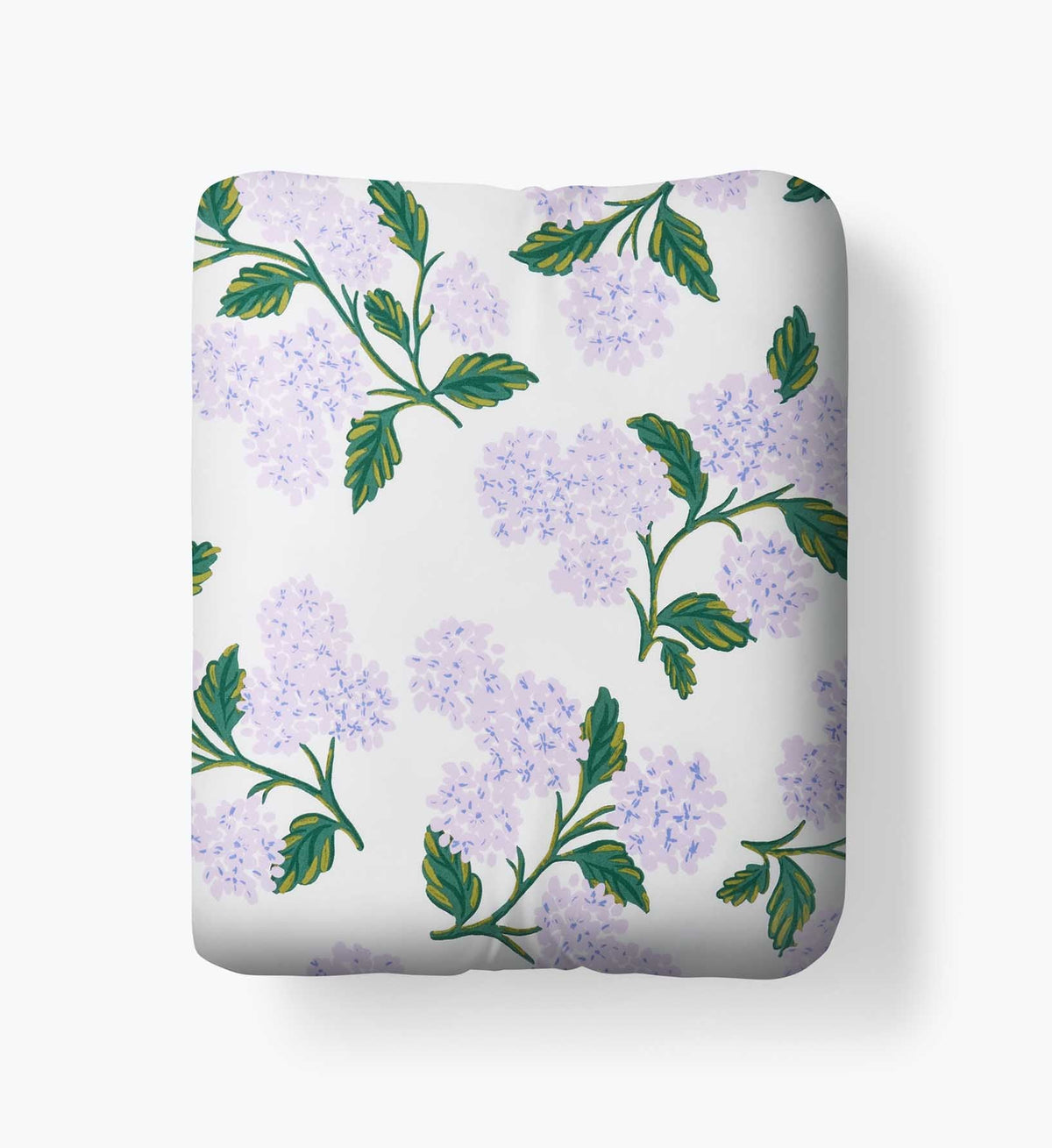 Percale Fitted Sheet - Hydrangea Lilac