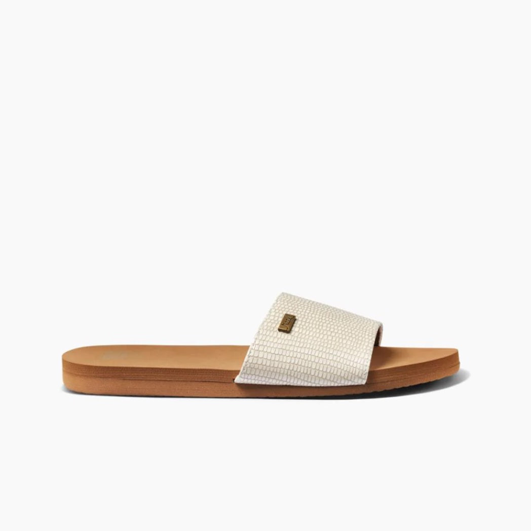 REEF - BLISS NIGHTS SLIDE | WHITE/TAN
