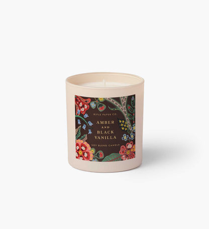 9.5 oz Candle - Amber and Black Vanilla
