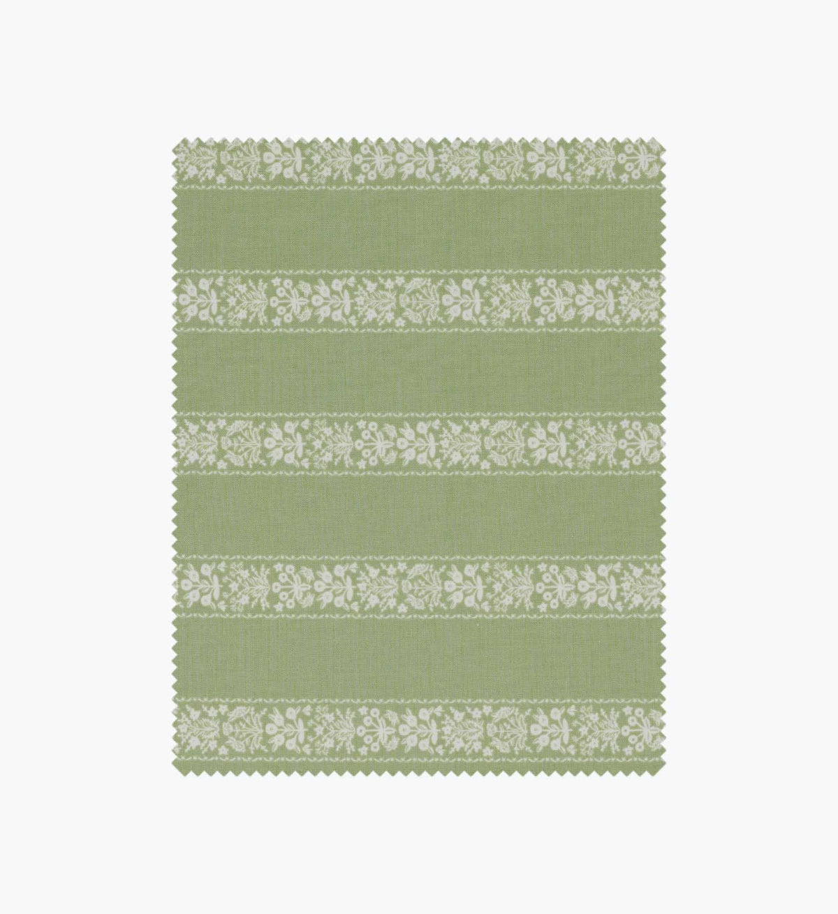 Estee Stripe Cotton Fabric - Sage