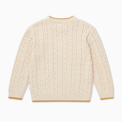 Cable Knit Tipped Jumper