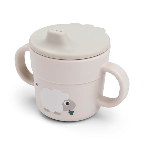 Done By Deer Foodie Spout Cup - Tiny Farm Sand