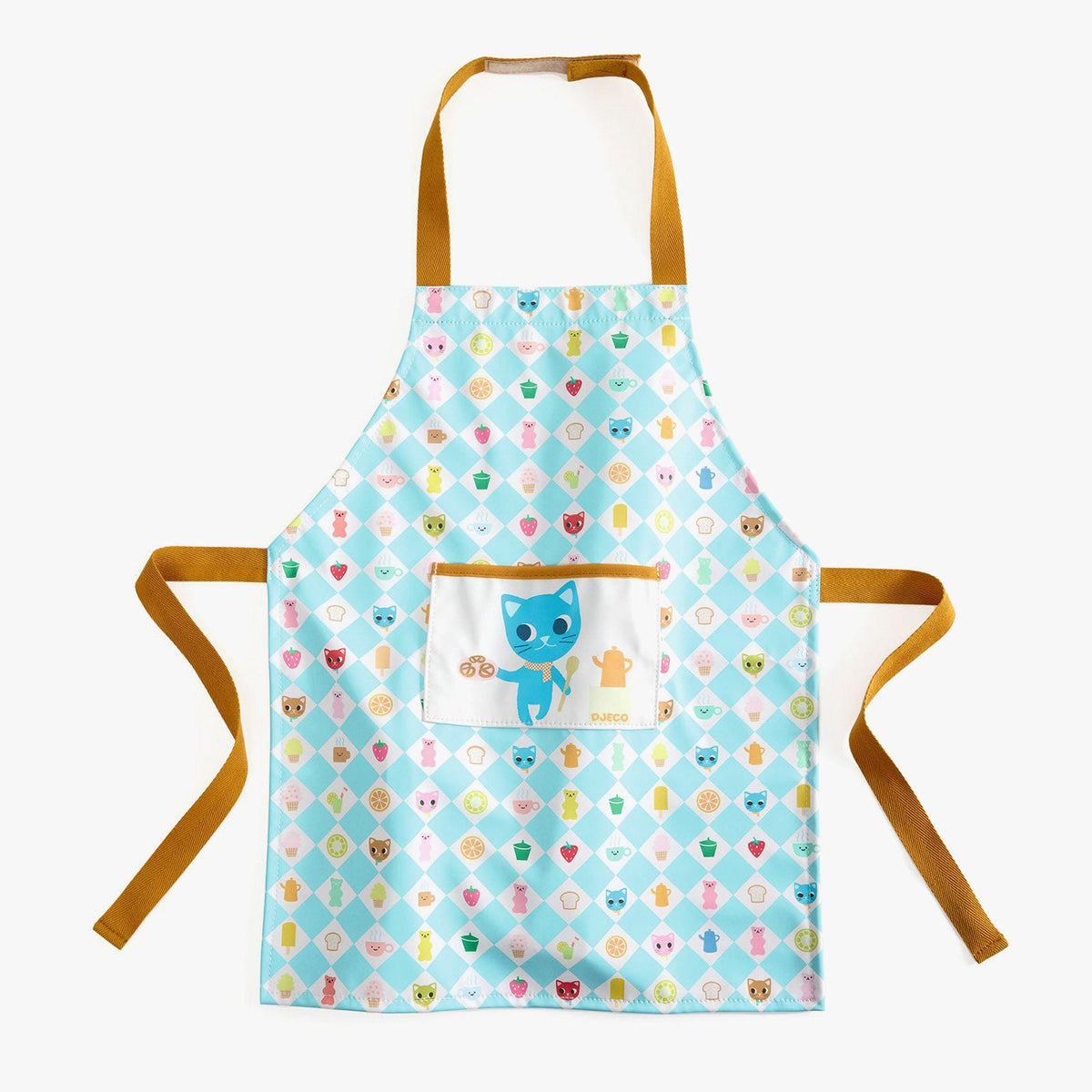 Djeco Childrens Apron Kitten Print