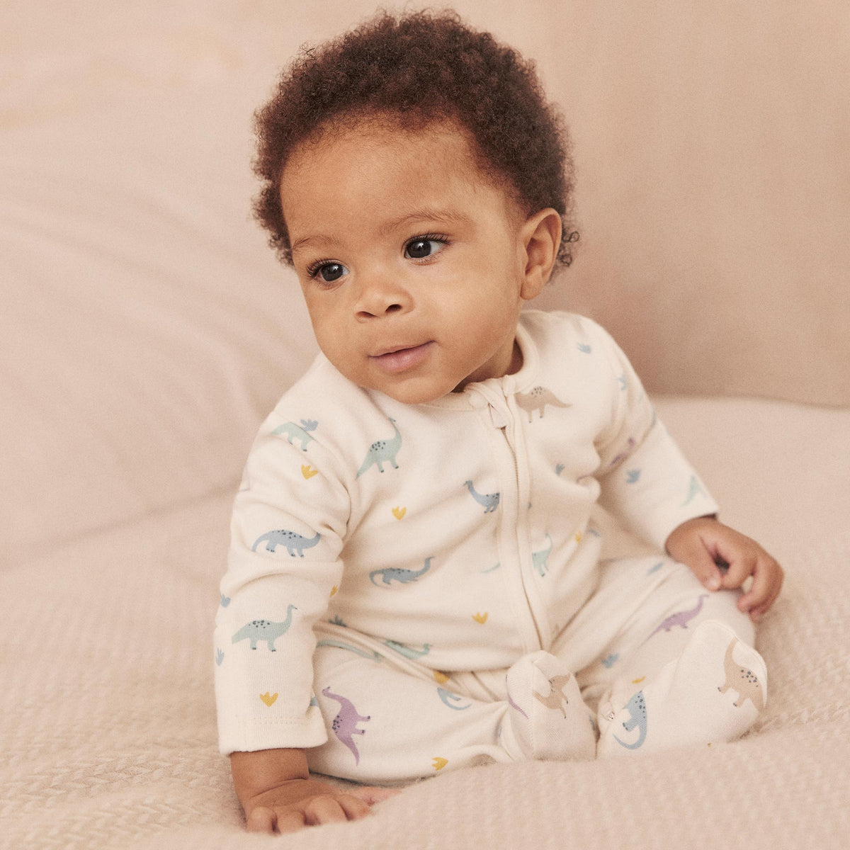 Dino Print Clever Zip Sleepsuit