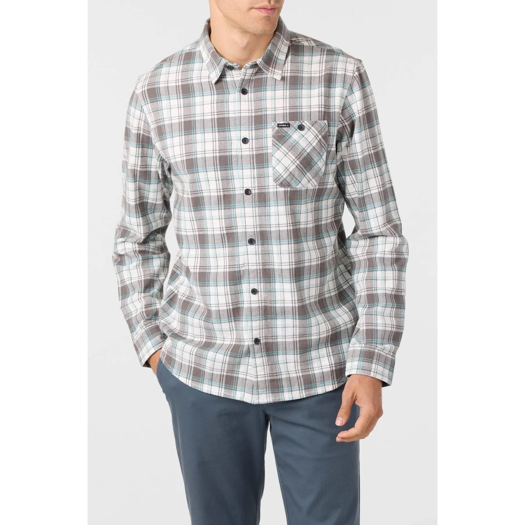 ONEILL - RICHMOND PLAID FLANNEL | WHITE