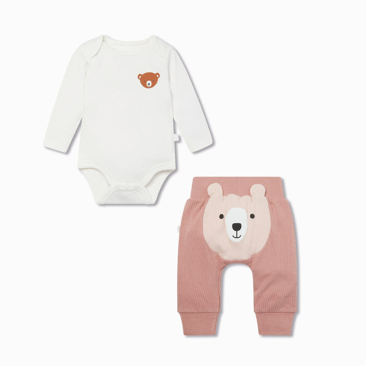 Bear Long Sleeve Bodysuit & Joggers Outfit