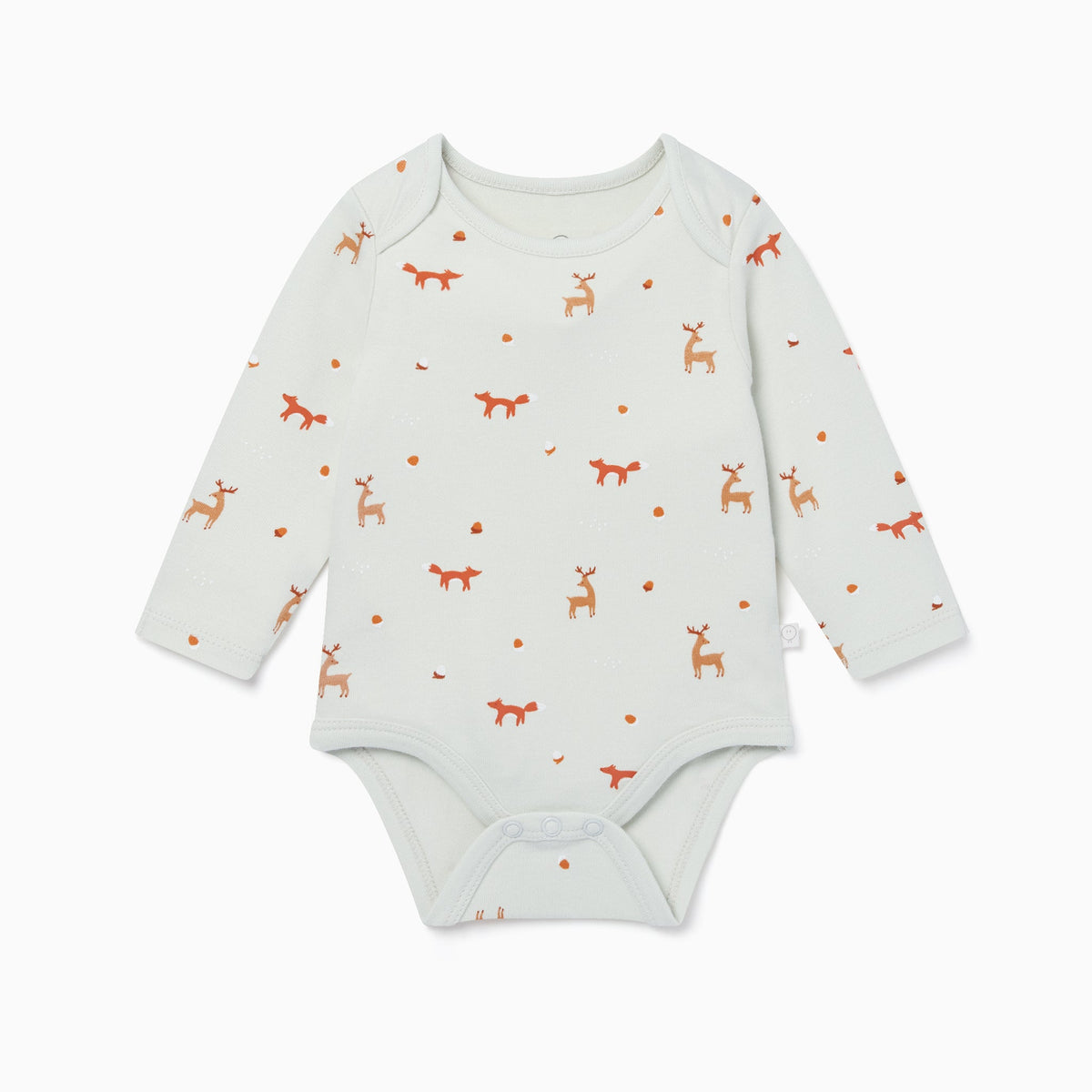 Fox Print Long Sleeve Bodysuit
