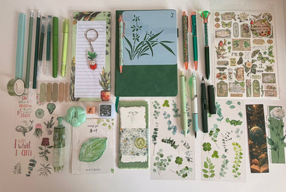 Botanical Green Stationery Gift Set