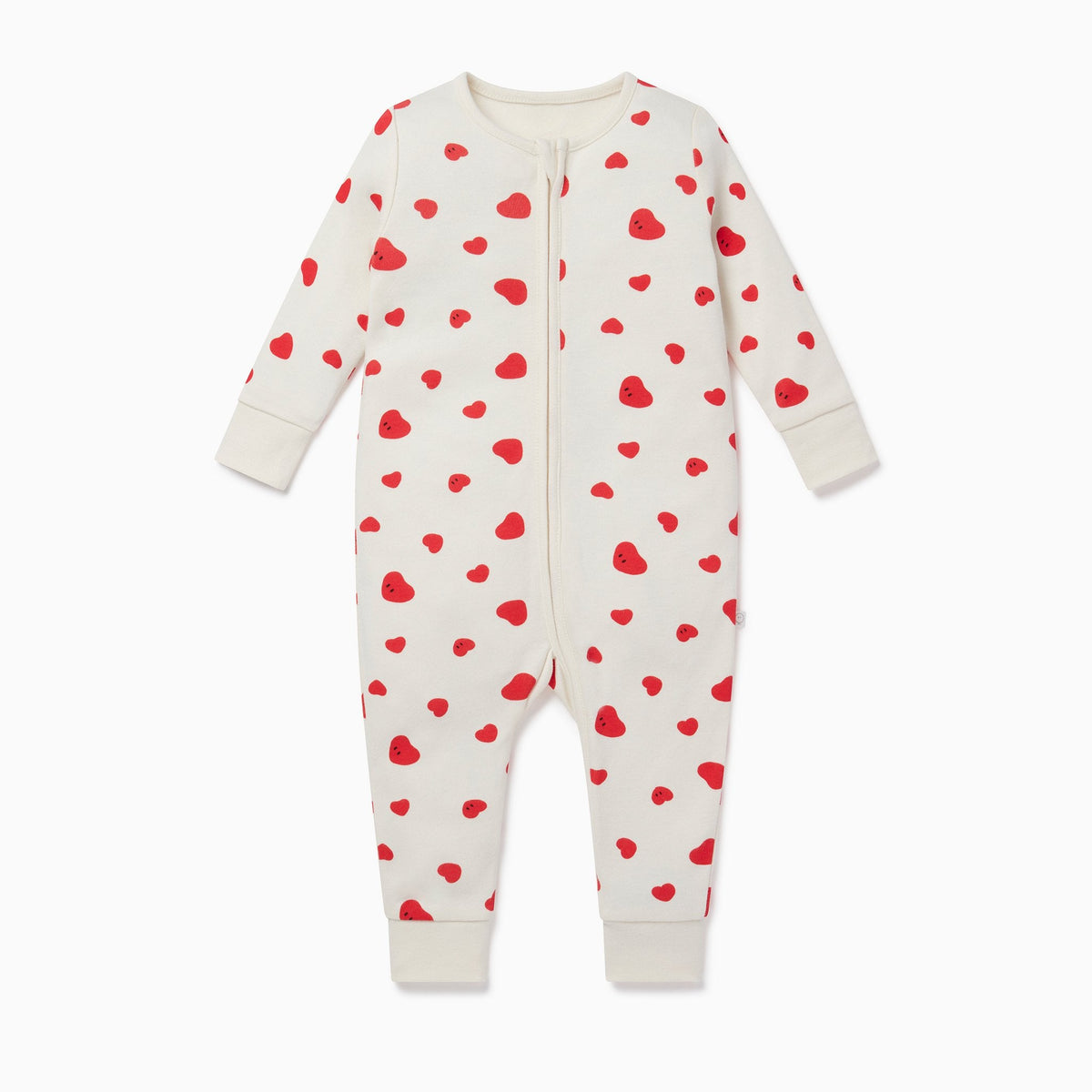 Hearts Clever Zip Sleepsuit