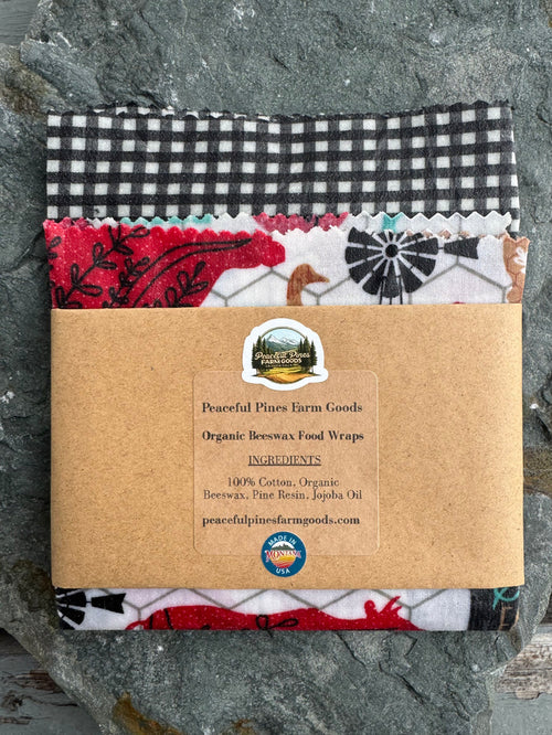 Organic Beeswax Fabric Food Wraps