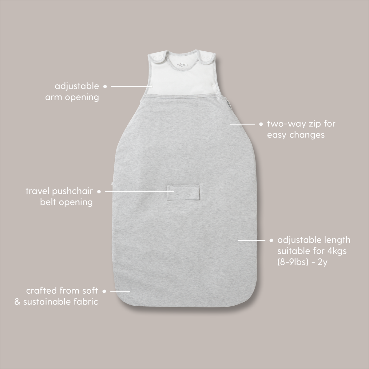 Bear Print Clever Year Round Sleeping Bag 1.5 TOG