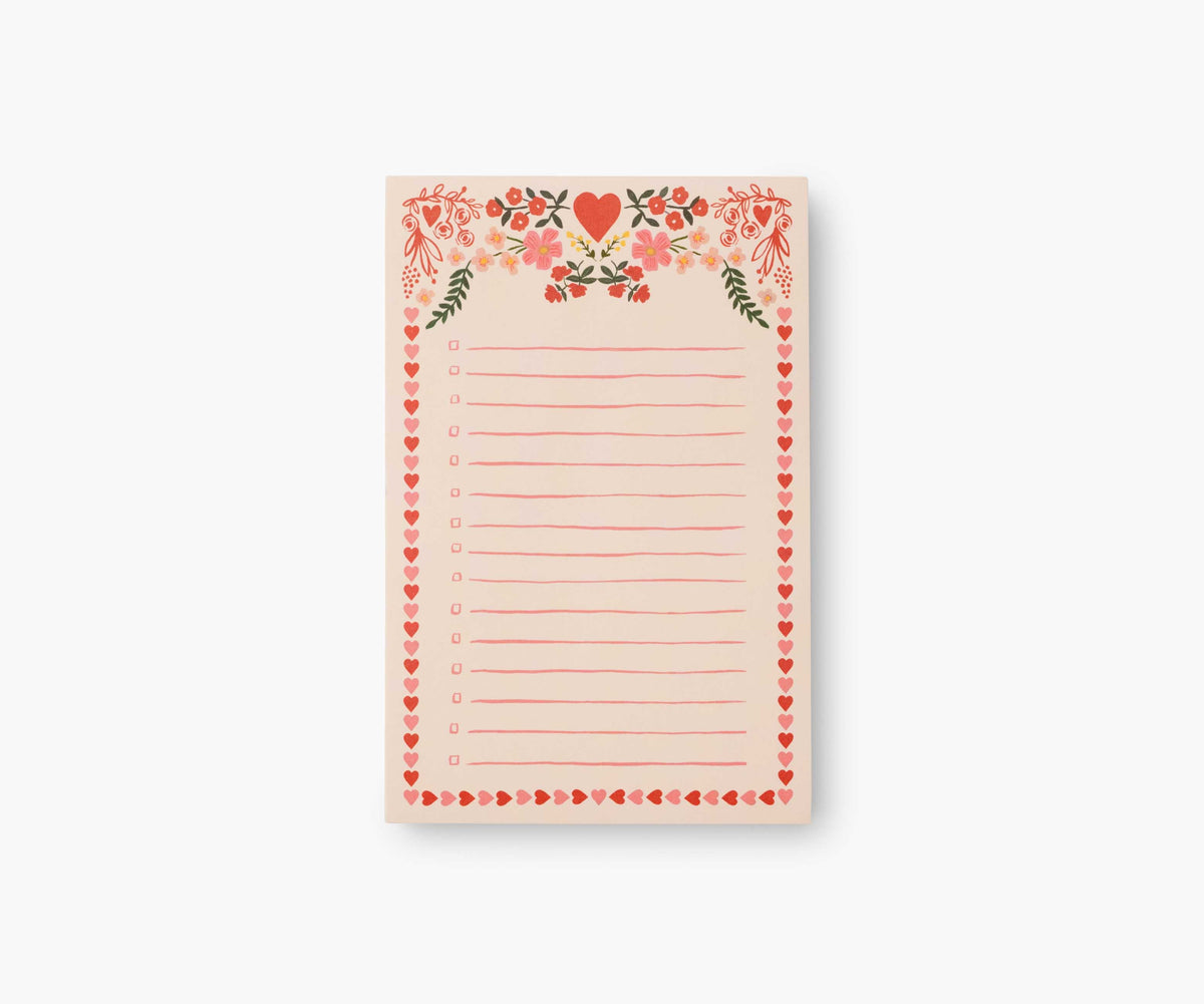 Checklist Notepad - Juliet