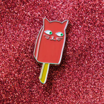 Catsicle Enamel Pin
