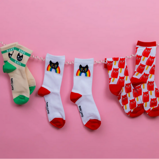 Adult Allover Catsicle Socks