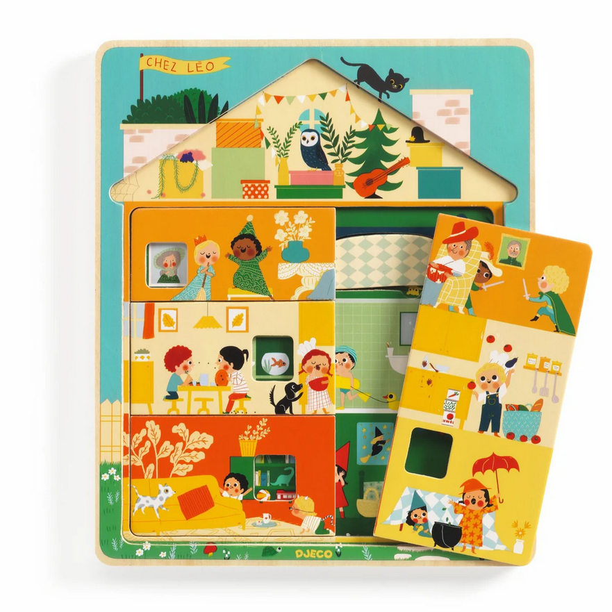 Chez Leo Wooden Puzzle