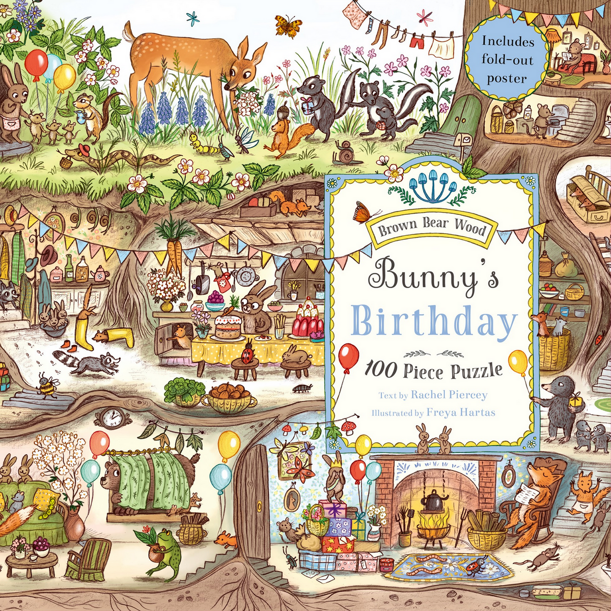 Bunny's Birthday Puzzle: A Magical Woodland 100pcs