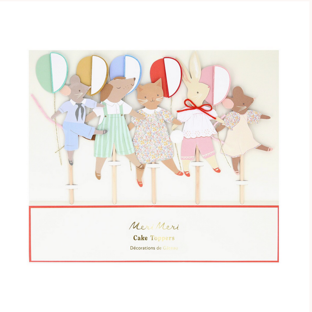 Animal Friends Cake Toppers