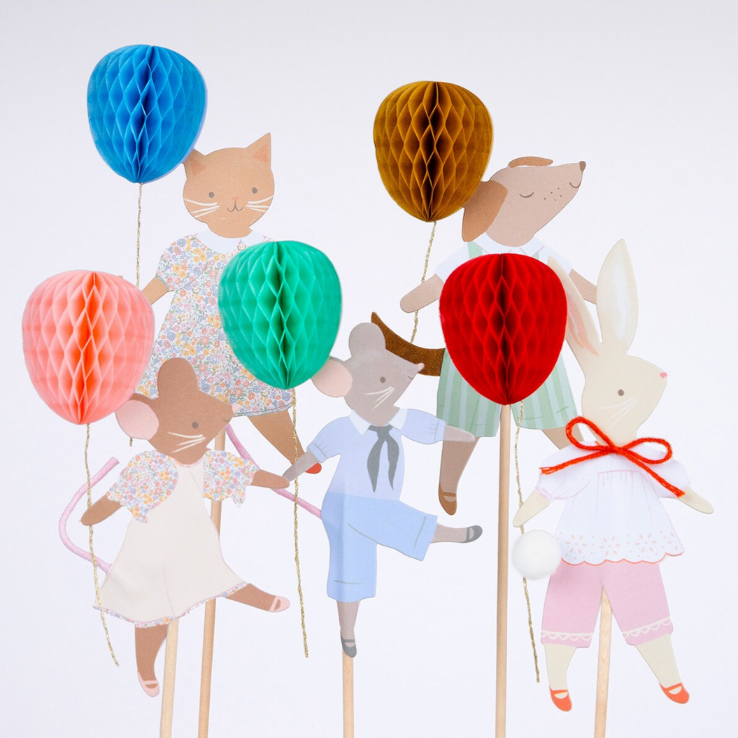 Animal Friends Cake Toppers