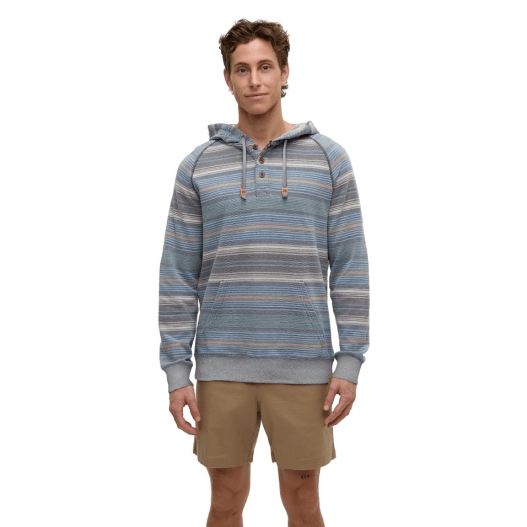 TENTREE - WOODROW HOODIE | Graphite Multi Stripe
