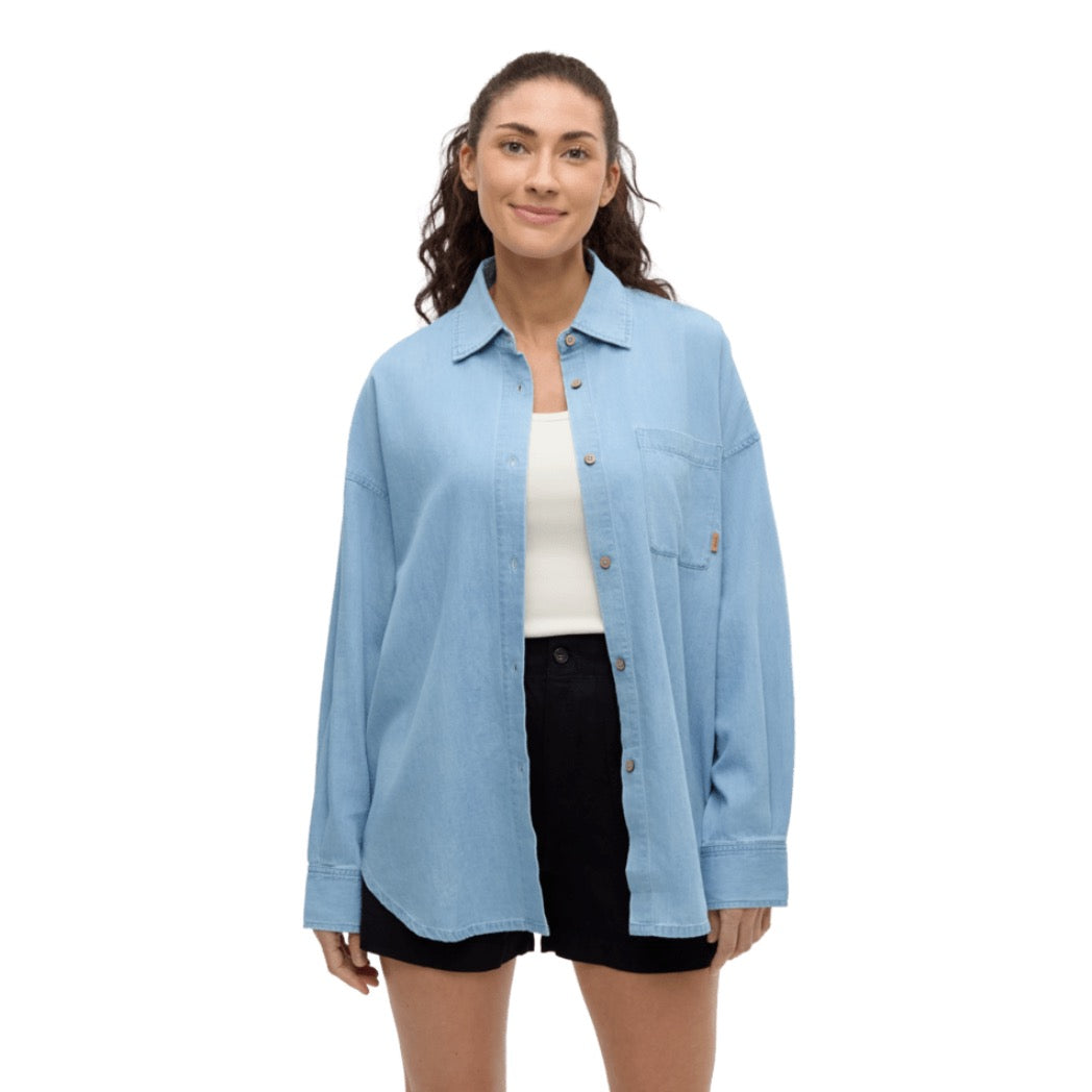 TENTREE - DENIM WEST END SHIRT | Light Wash
