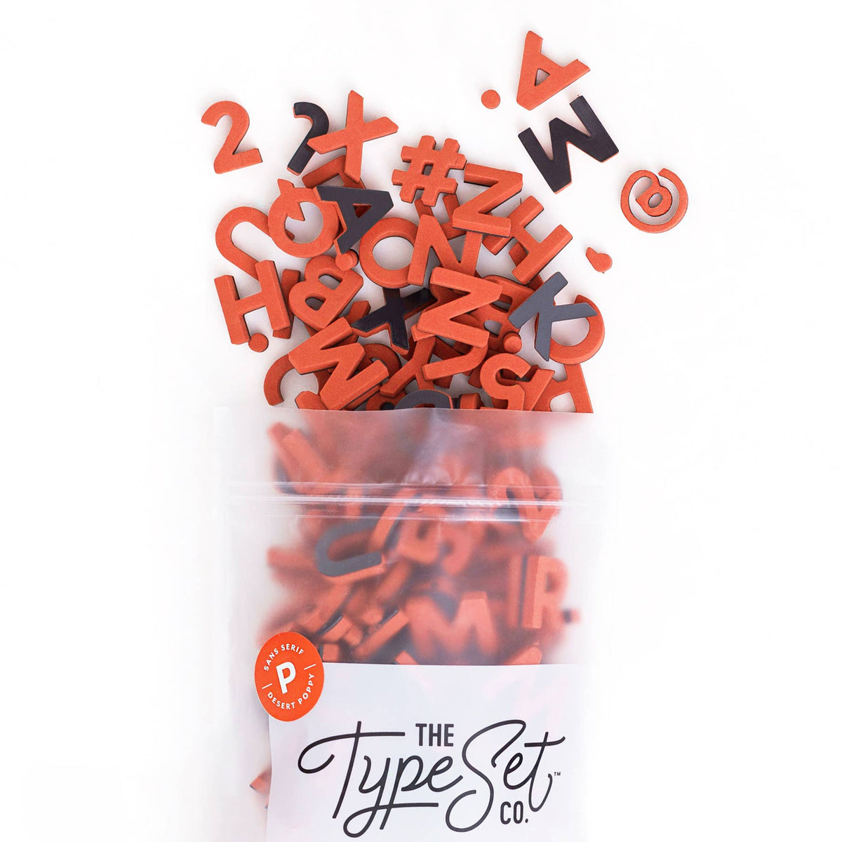 1" Uppercase Desert Poppy Magnetic Letters + Numbers -200pcs