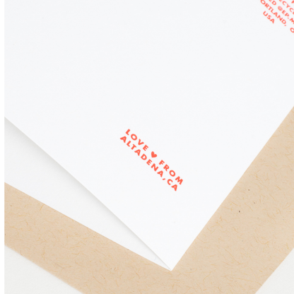 Birthday Fox Letterpress Card