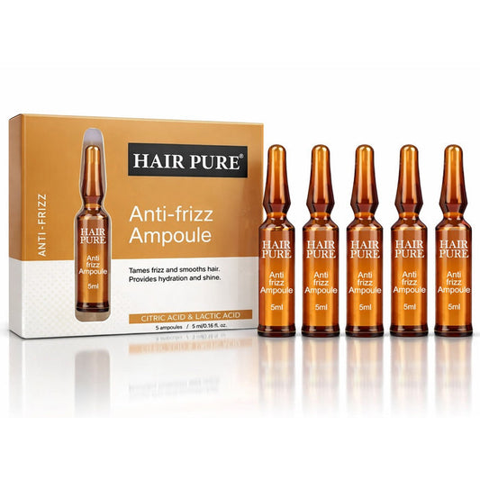 Anti-Frizz Hair Ampoule 5*5ml treatment for frizz control and silky, smooth hair.