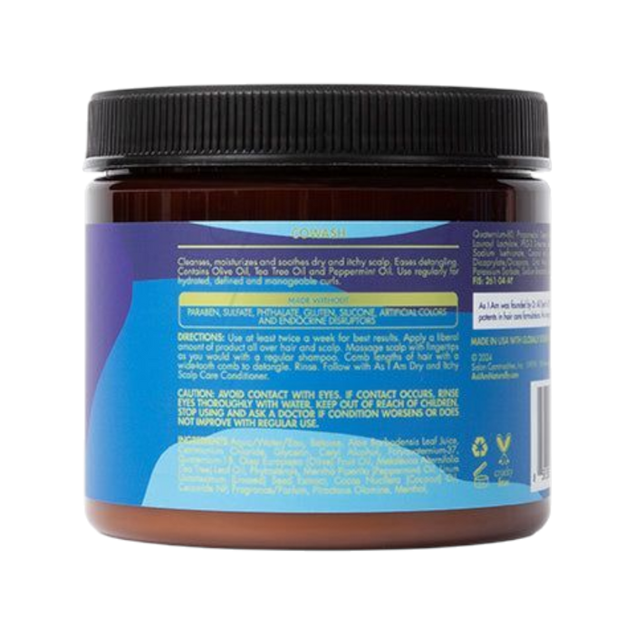 As I Am Scalp Care Dandruff CoWash 16oz - Forpöntun