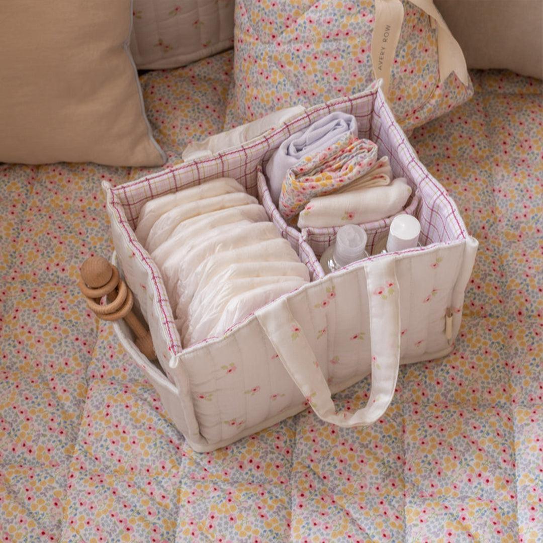 Avery Row Nappy Caddy - Anemone