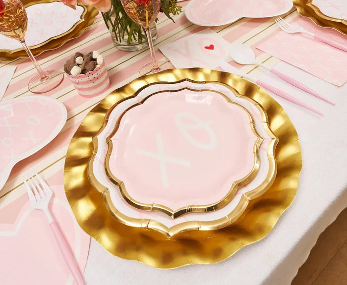 Bella Blush and Gold Flatware Set of 24 Pieces