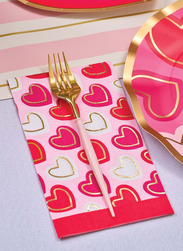 Bella Blush and Gold Flatware Set of 24 Pieces