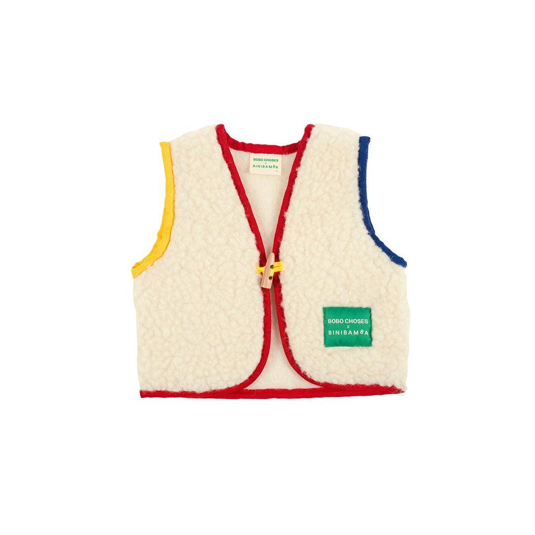 BINIBAMBA BOBO X BINI Merino Snugglevest - Milk