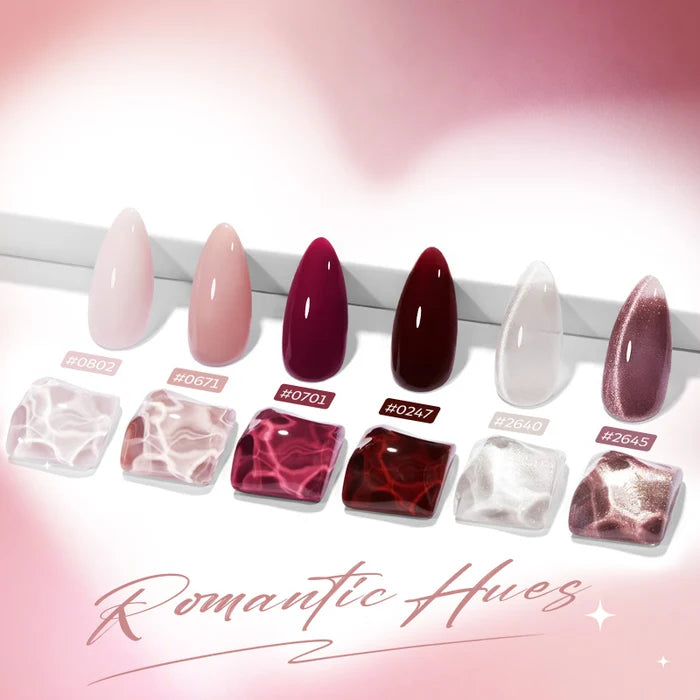 Blush Merlot Gel Polish Set MODELONES #blush merlot