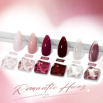 Blush Merlot Gel Polish Set MODELONES #blush merlot