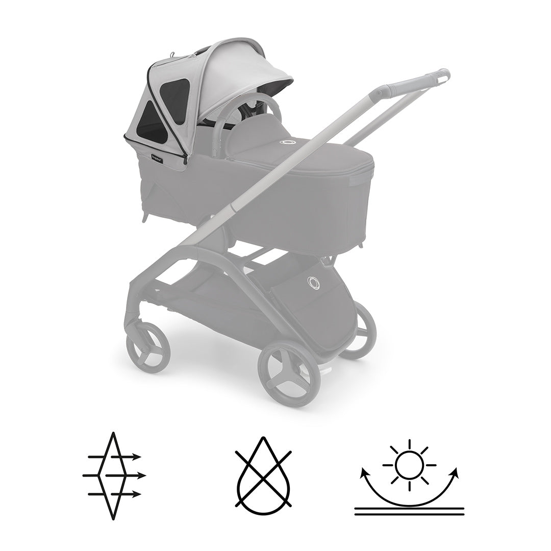 Bugaboo Dragonfly Breezy Sun Canopy - Misty Grey