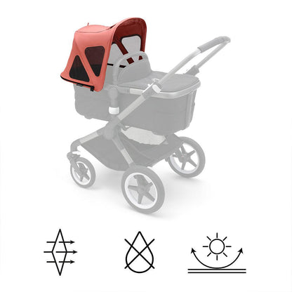 Bugaboo Fox/Fox Cub Breezy Sun Canopy V2 - Sunrise Red