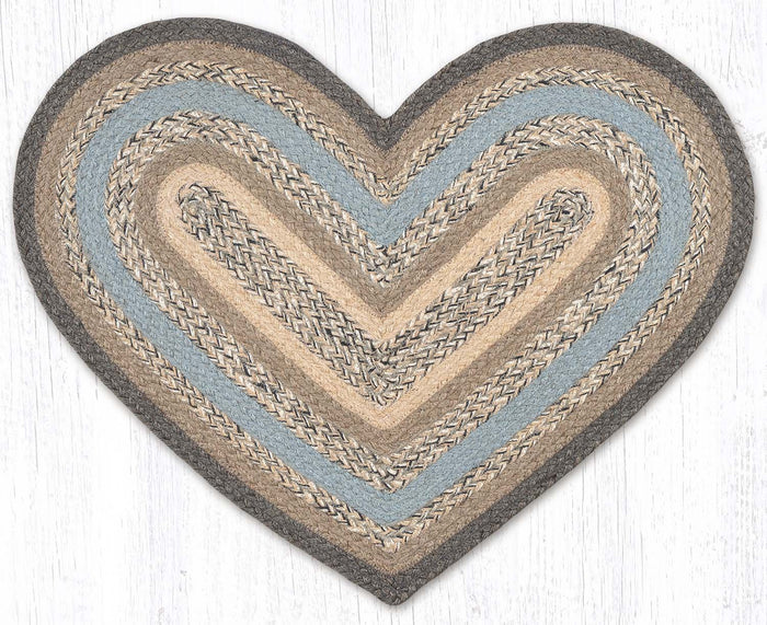 C-903 Charcoal/Gray/Ivory Braided Rug