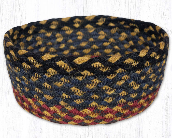 CB-043 Burgundy/Blue/Gray Braided Baskets