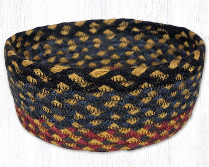 CB-043 Burgundy/Blue/Gray Braided Baskets