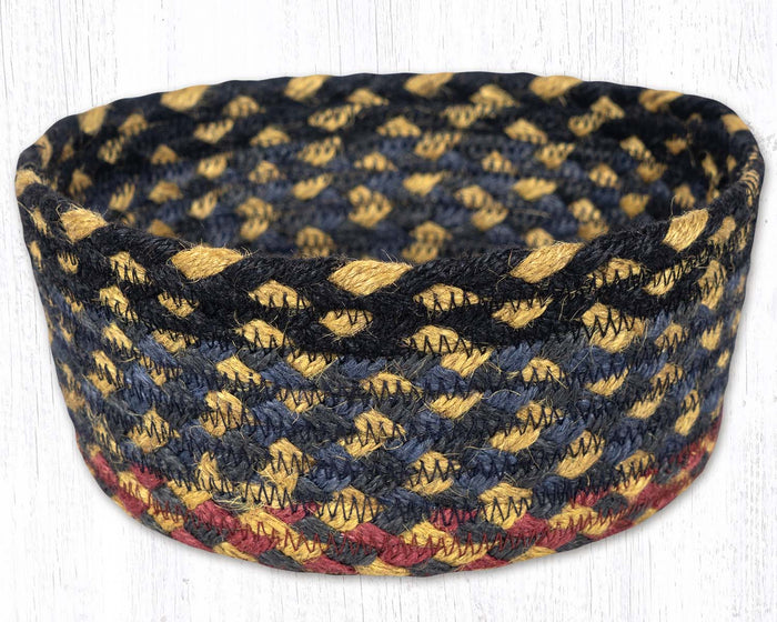 CB-043 Burgundy/Blue/Gray Braided Baskets