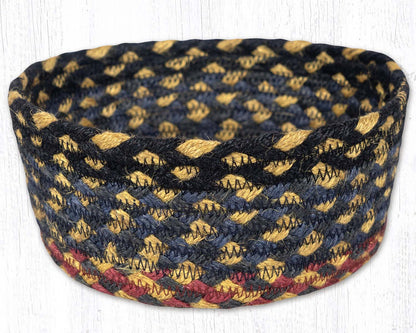 CB-043 Burgundy/Blue/Gray Braided Baskets