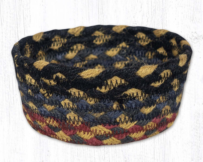 CB-043 Burgundy/Blue/Gray Braided Baskets