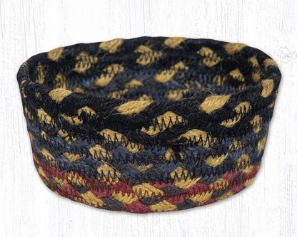 CB-043 Burgundy/Blue/Gray Braided Baskets